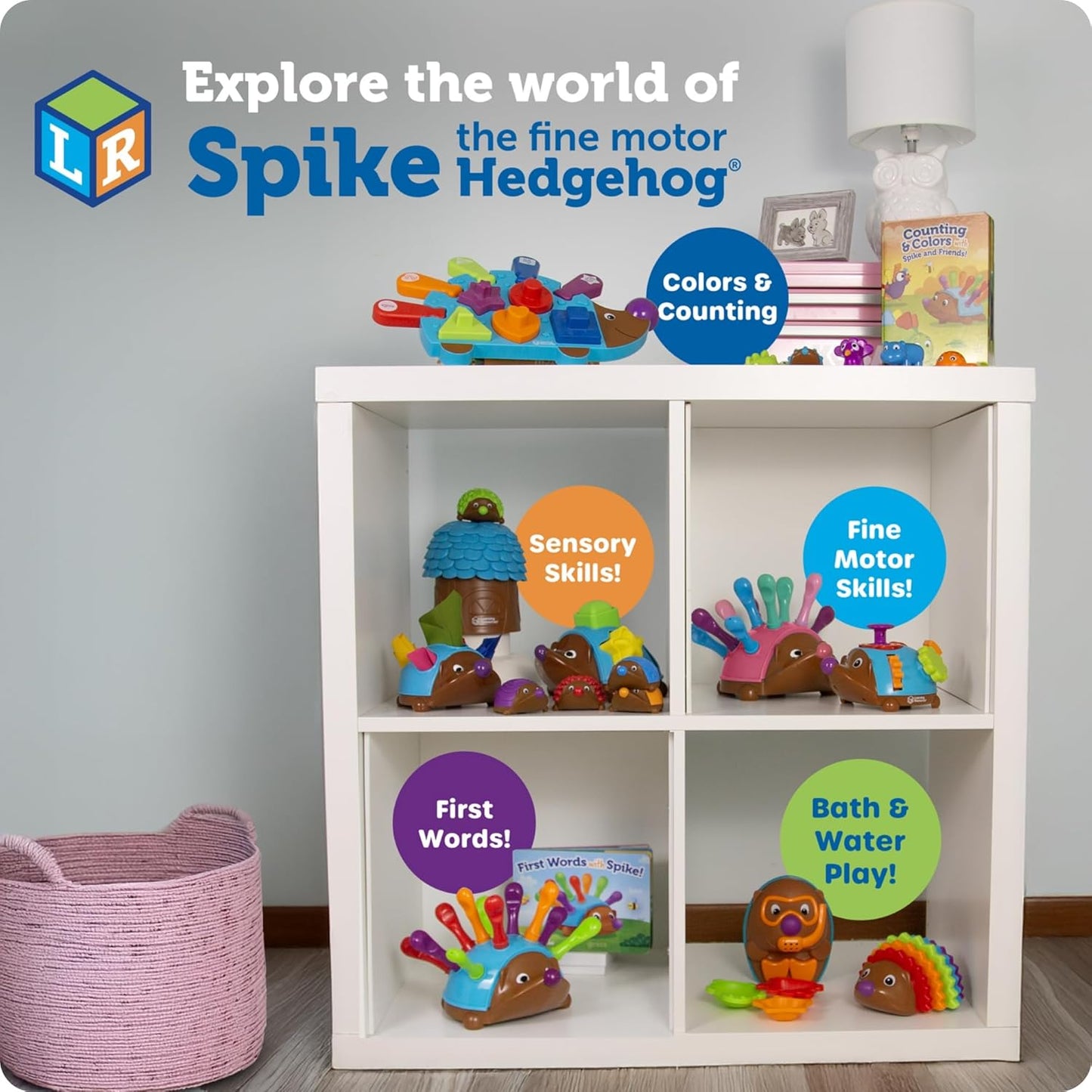Spike the Fine Motor Hedgehog - Toddler Learning Toys, Fine Motor and Sensory Toys for Kids Ages 18+ Months, Montessori Toys