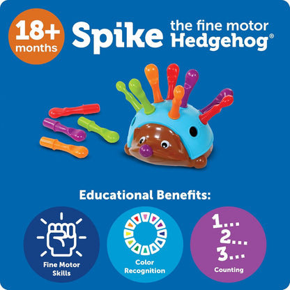 Spike the Fine Motor Hedgehog - Toddler Learning Toys, Fine Motor and Sensory Toys for Kids Ages 18+ Months, Montessori Toys