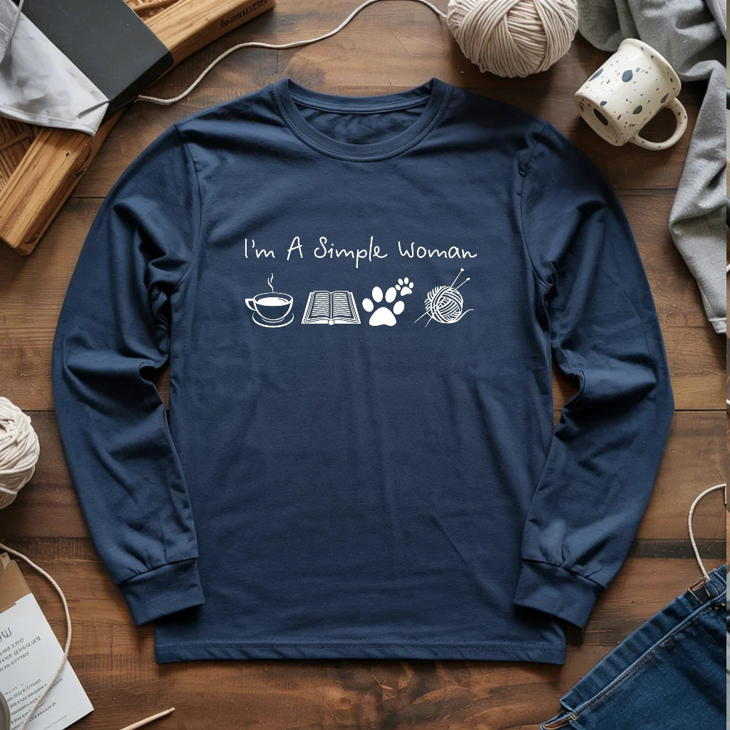 Simple Woman Long Sleeve T-shirt