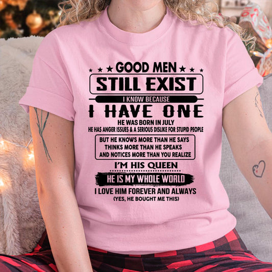 July - Good men Still Exist - gift for your girlfriend, wife from Husband - NGHL07 (SKU-GM-07)